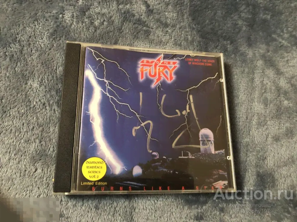 STONE FURY -1984- Burns Like A Star не фирменный Kingdom Come автограф Lenny Wolf