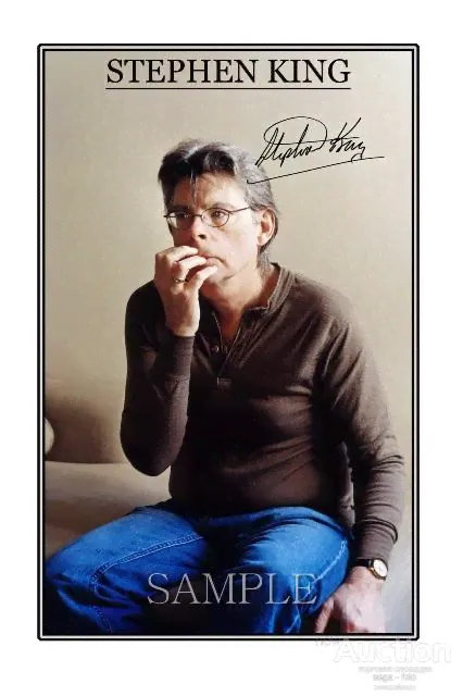 *СТИВЕН КИНГ/STEPHEN KING* АВТОГРАФ ФОТО, ПОСТЕР А6/А4/А3