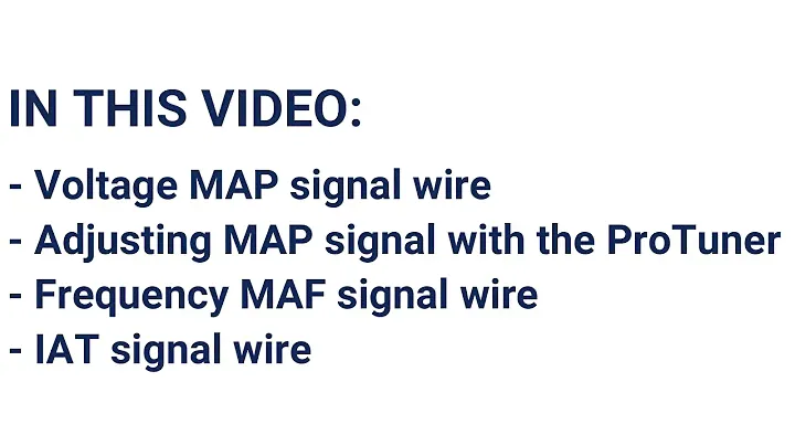 Tuning MAP, MAF, IAT with ProTuner sensor controller for better fuel economy