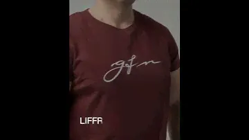 Мужская футболка Подпись бордовый от LIFFREE