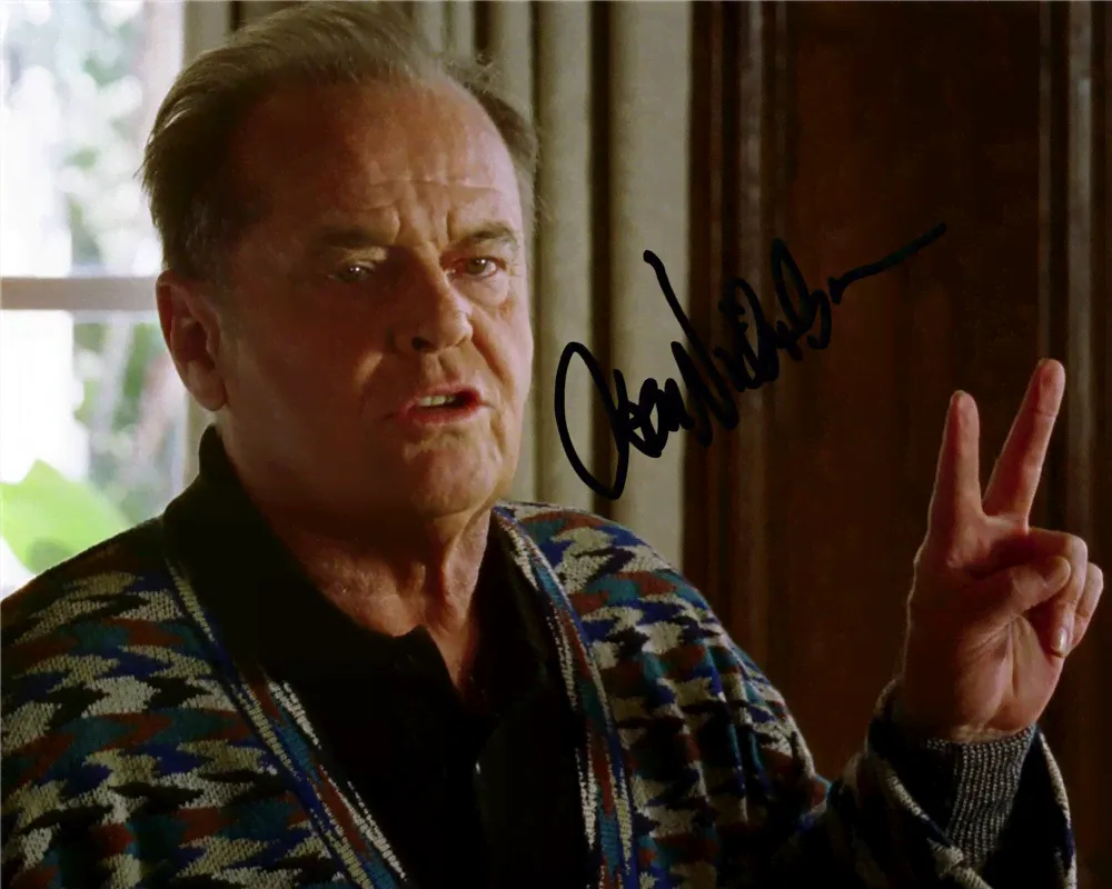 Автограф Джек Николсон Пока не сыграл в ящик - Автограф Jack Nicholson The Bucket List - Фото с автографом, Подписанная фотография, Автограф знаменитости, Подарок, Автограмма, Размер 20х25 см-0